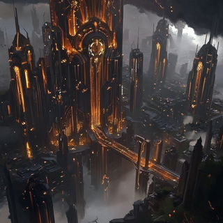 Floracelestia style, Midjourney V6.1: megacity with futuristic bioarchitecture