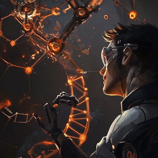 Floracelestia style, Midjourney V6.1: editorial illustration for popular scientific magazine cover