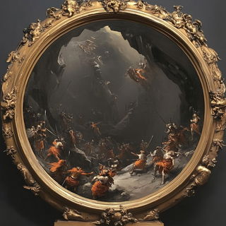Floracelestia style, Midjourney V6.1: classical 18th-century oil painting