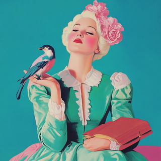 Decklewave style, Midjourney V6.1: classical 18th-century oil painting