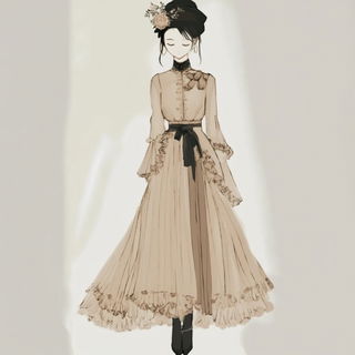 Chrysocobalt style, Midjourney V6.1: haute-couture fashion outfit