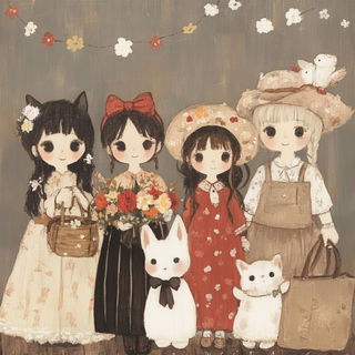 Chrysocobalt style, Midjourney V6.1: traditional folk art