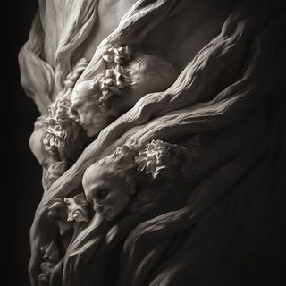 Chromacantata style, Midjourney V6.1: abstract 3D render