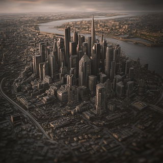 Chromacantata style, Midjourney V6.1: megacity with futuristic bioarchitecture