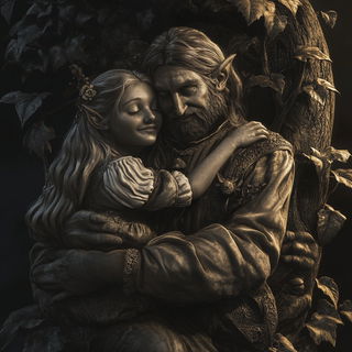 Chromacantata style, Midjourney V6.1: retro fairy-tale illustration