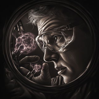 Chromacantata style, Midjourney V6.1: editorial illustration for popular scientific magazine cover