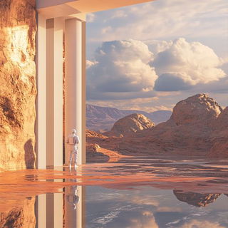 Barocircus style, Midjourney V6.1: cinematic shot from sci-fi movie