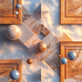 Barocircus style, Midjourney V6.1: creative pattern composition