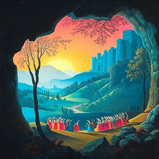 Moss Register style, Midjourney V6.1: classical 18th-century oil painting