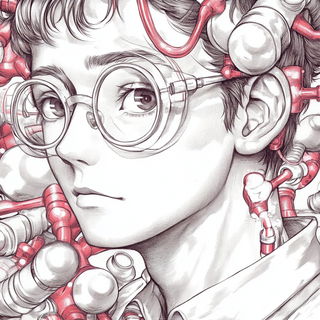 Chromafragism style, Midjourney V6.1: editorial illustration for popular scientific magazine cover