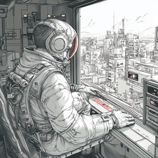 Chromafragism style, Midjourney V6.1: cinematic shot from sci-fi movie