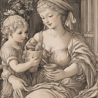 Chromafragism style, Midjourney V6.1: classical 18th-century oil painting