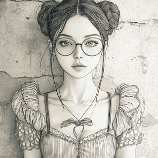 Chromafragism style, Midjourney V6.1: photographic portrait of female protagonist