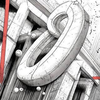 Chromafragism style, Midjourney V6.1: typographic composition with large letters