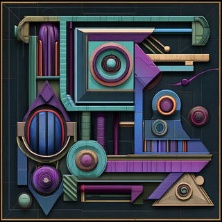 Squallbridge Illustrative style, Midjourney V6.1: typographic composition with large letters