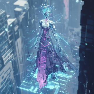 Tealbone Narragraphics style, Midjourney V6.1: haute-couture fashion outfit
