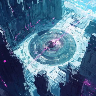 Tealbone Narragraphics style, Midjourney V6.1: cinematic shot from sci-fi movie