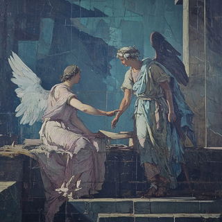 Tealbone Narragraphics style, Midjourney V6.1: classical 18th-century oil painting
