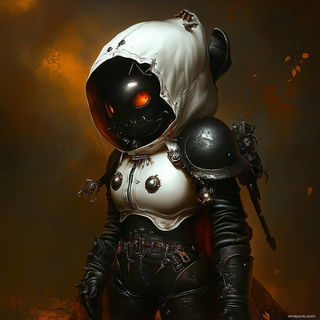 Cliffstring Shanshuit style, Midjourney V6.1: concept art character design of retropunk steam knight