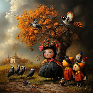 Cliffstring Shanshuit style, Midjourney V6.1: traditional folk art