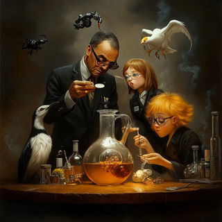 Cliffstring Shanshuit style, Midjourney V6.1: editorial illustration for popular scientific magazine cover