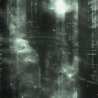 Carbon Copy Country style, Midjourney V6.1: megacity with futuristic bioarchitecture