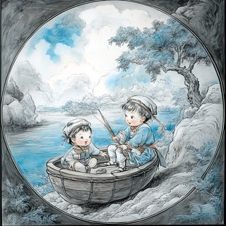 Contourclade style, Midjourney V6.1: classical 18th-century oil painting