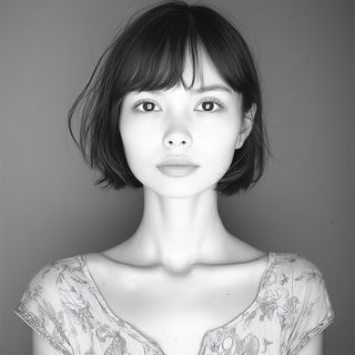 Contourclade style, Midjourney V6.1: photographic portrait of female protagonist