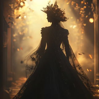 Confetti Terrain style, Midjourney V6.1: haute-couture fashion outfit