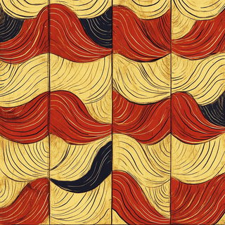 Inkroot Palimpsest style, Midjourney V6.1: creative pattern composition