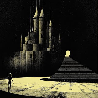 Icebind style, Midjourney V6.1: retro fairy-tale illustration