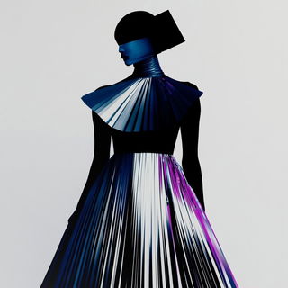 Springbrick Paradox style, Midjourney V6.1: haute-couture fashion outfit