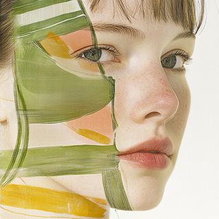 Bifrost Monolithism style, Midjourney V6.1: photographic portrait of female protagonist