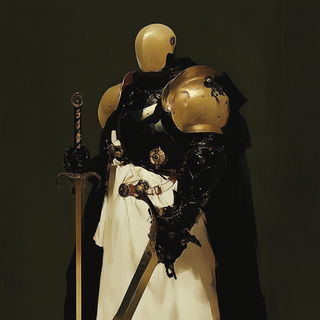 Cloudstep Alpinism style, Midjourney V6.1: concept art character design of retropunk steam knight