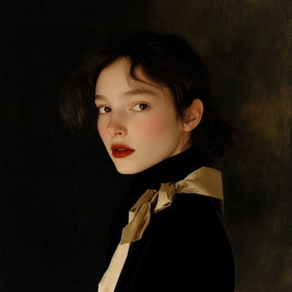 Cloudstep Alpinism style, Midjourney V6.1: photographic portrait of female protagonist