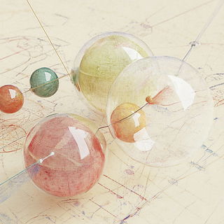 Aurorafolk style, Midjourney V6.1: abstract 3D render