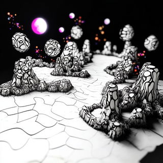 Pastelarchipelago style, Midjourney V6.1: abstract 3D render