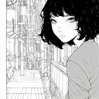 Copystrata style, Midjourney V6.1: black-and-white manga comic strip
