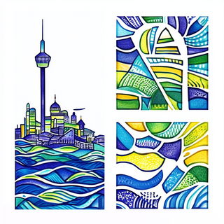 Suncrest Woodcutry style, Midjourney V6.1: bold minimalist logo design for Istanbul city municipal services