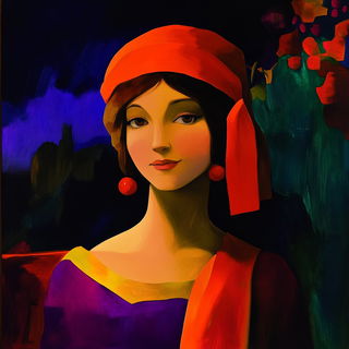 Profileburst style, Midjourney V6.1: classical 18th-century oil painting