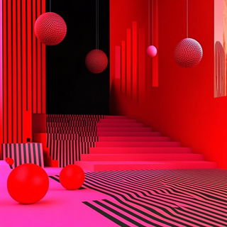 Bazaar Scrape style, Midjourney V6.1: abstract 3D render