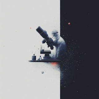 Checkervine Atelier style, Midjourney V6.1: editorial illustration for popular scientific magazine cover