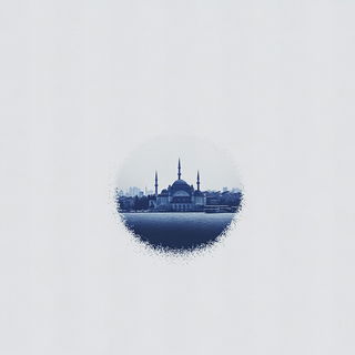 Checkervine Atelier style, Midjourney V6.1: bold minimalist logo design for Istanbul city municipal services