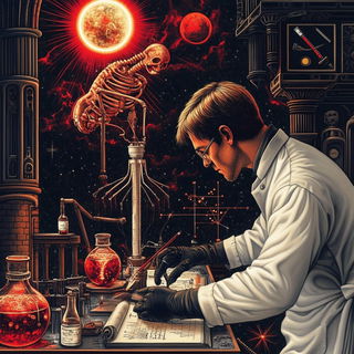 Batikubism style, Midjourney V6.1: editorial illustration for popular scientific magazine cover