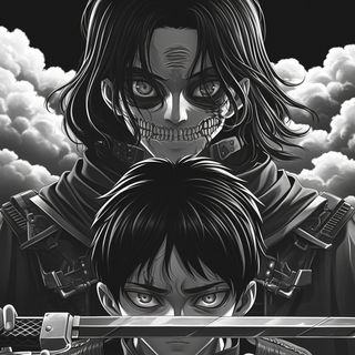Batikubism style, Midjourney V6.1: black-and-white manga comic strip