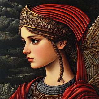 Batikubism style, Midjourney V6.1: classical 18th-century oil painting