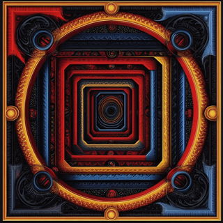 Batikubism style, Midjourney V6.1: creative pattern composition