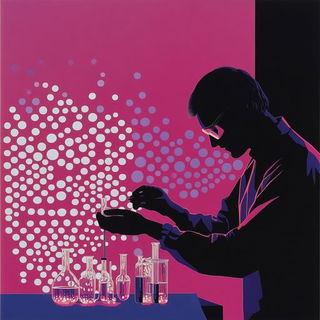 Veyra Copyworks style, Midjourney V6.1: editorial illustration for popular scientific magazine cover