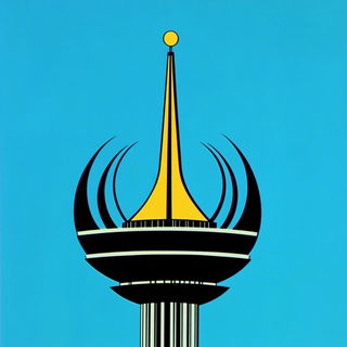 Tintype Mountain Cantos style, Midjourney V6.1: bold minimalist logo design for Istanbul city municipal services
