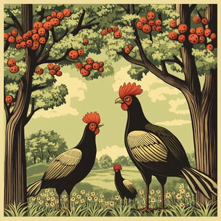 Cliffoburin style, Midjourney V6.1: traditional folk art